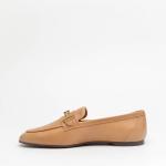 Mocassino Tod's In Pelle Martellata Beige