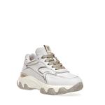 Sneakers Hyperactive In Pelle Bianca E Platino