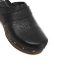 Nappa leather clogs