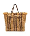 Raffia bag with fringes