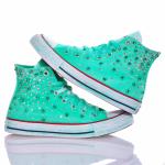 Converse Chuck Taylor Hi Light blue, Green