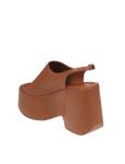 Vic matie' travel sandal in leather color leather