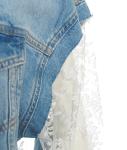 Denim jacket with lace 