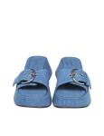 Vic matie' denim sandal with buckle