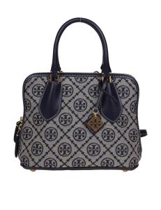 Tory burch mini top bag in t monogram fabric