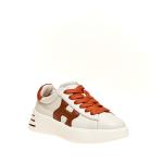 Sneakers Rebel In Pelle Burro E Arancio