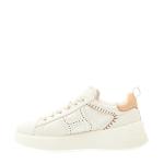 Rebel In Pelle Bianca Impunture Beige