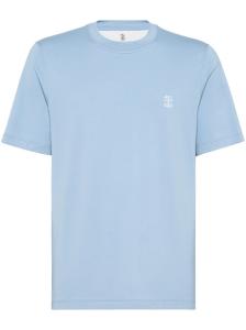 Brunello Cucinelli T-shirts And Polos Clear Blue