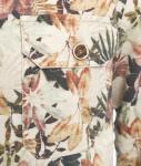 Overshirt with tropical print 