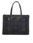 Tory burch ella large raffia tote color black