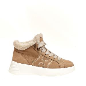 Sneakers Rebel In Nabuk Ecopelo Beige