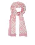 Tory burch pink monogram scarf