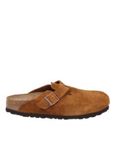 Birkenstock boston sfb sabot in mink color suede