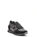 Sneakers Philippe Model Tzld In Camoscio E Pelle Nero