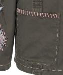 Hand-painted jacket with embroidery 