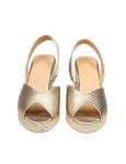 Castaner brisa espadrilles in metallic leather