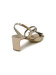 ROBERTO DEL CARLO 11317 BRONZE LEATHER SANDALS