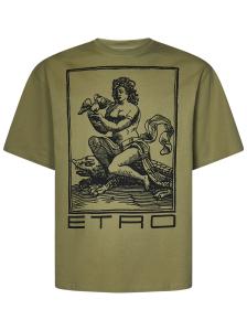 Etro T-shirts And Polos Green