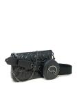 CHRISTIAN LOUBOUTIN 1245085 CM53 BLACK MONO STRAP NAPPA LOUBILA HYBRID POUCH