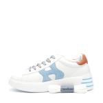 Sneakers Hogan Rebel In Pelle Bianco