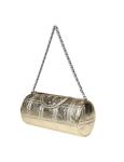 Tory burch fleming cylinder bag in metallic leather