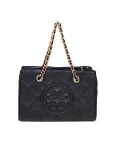 Tory burch mini fleming soft bag in black leather