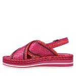 sandalo MILAN INCROCIO platform fuxia 