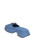 Vic matie' denim sandal with buckle