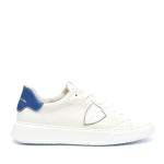 Sneakers Philippe Model Temple In Pelle Bianco