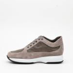 Sneakers Hogan Interactive In Pelle Scamosciata Grigio