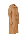 NINETTE 1530 CAMEL LEATHER LONG JACKET