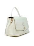 ZANELLATO 068090-0740000-Z1160 WHITE LINO POSTINA CAYMAN S LEATHER HANDBAG