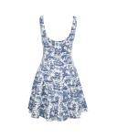 Dress with pleats in toile