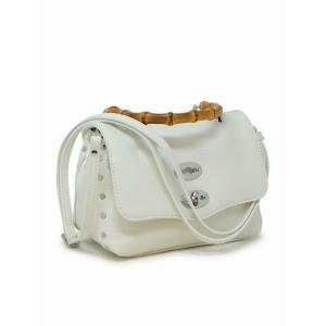 ZANELLATO 068010-0950000-Z1190 WHITE POSTINA DAILY BABY  BAMBOO LEATHER HANDBAG