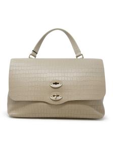 ZANELLATO 068090-0740000-Z1110 BEIGE POSTINA CAYMAN M LEATHER HANDBAG