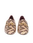 Tory burch python print leather loafers