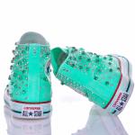 Converse Chuck Taylor Hi Light blue, Green