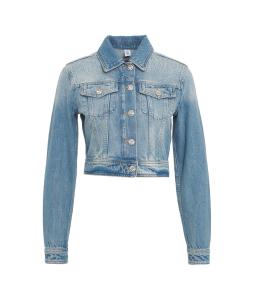 Denim jacket with rhinestones 