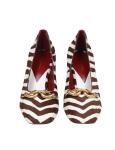 Tory burch pump jessa in zebra pony with gold buckle