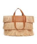 Raffia shopper 