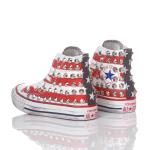 Converse Chuck Taylor Hi White, Red