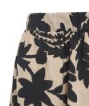 Flounce skirt with floral print 