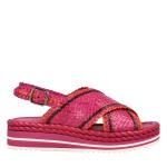 sandalo MILAN INCROCIO platform fuxia 