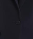 Blazer with one-button fastening