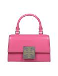 Tory burch mini top handle bag in pink leather