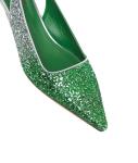 Glitter slingbacks