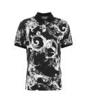 Polo with baroque print