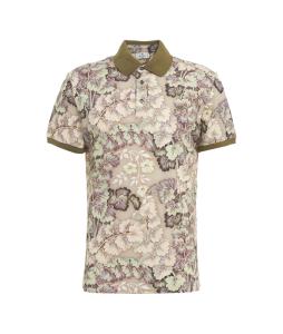 Polo shirt in floral print 