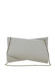 CHRISTIAN LOUBOUTIN 1235043 W222 WHITE PATENT LEATHER LOUBITWIST CLUTCH BAG