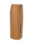 NINETTE 1528 CAMEL LEATHER SKIRT